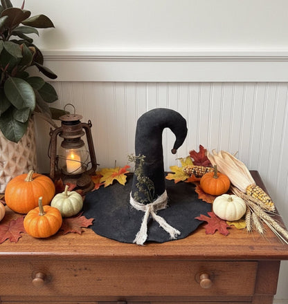Primitive Handcrafted Large USA Witch&