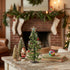 Ragon House 11" Decorated Green Tinsel Christmas Tree - The Primitive Pineapple Collection