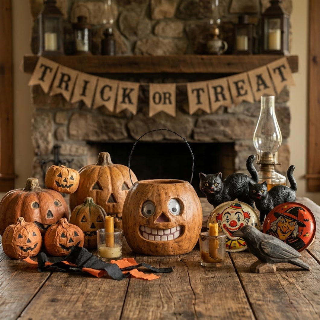 Ragon House Halloween Fall 5" Jack O Lantern Container w/Handle