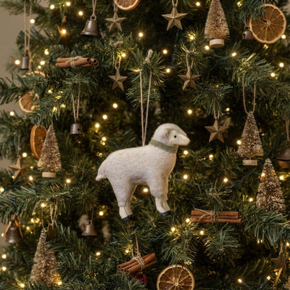 Ragon House Primitive Sheep Christmas Ornament 4.50" - The Primitive Pineapple Collection