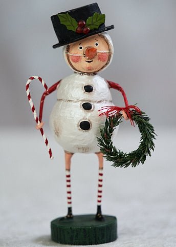 ESC and Company Christmas Lori Mitchell Chilly Willy Snowman Figurine 11057 - The Primitive Pineapple Collection