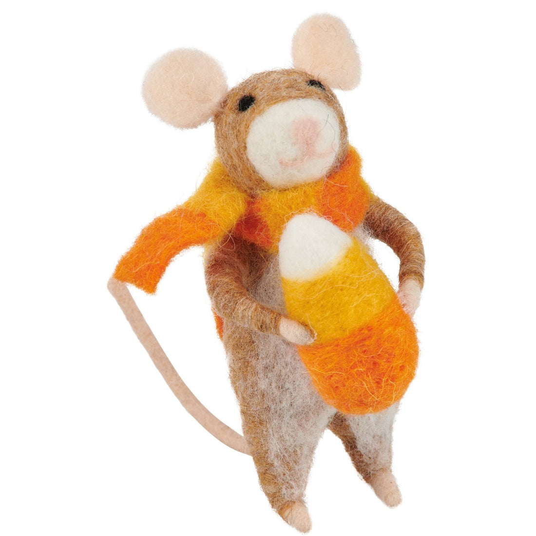 Primitive/Country Halloween Felt Candy Corn Mouse ornament - The Primitive Pineapple Collection