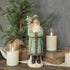 Primitive Christmas Ragon 12" Soft Blue Velvet German Belsnickle Santa Goose Feather - The Primitive Pineapple Collection