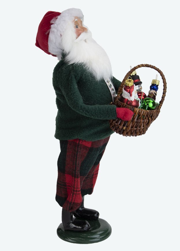 Primitive Colonial Byers Choice Christmas Santa Claus w/Ornaments 3231 - The Primitive Pineapple Collection