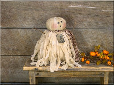 Honey and Me Halloween Carl Salvage Ghost Doll F170303 - The Primitive Pineapple Collection
