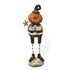 Folk Art Halloween 7.5 Inch Resin Standing Pumpkin Man w/ Star Figurine - The Primitive Pineapple Collection