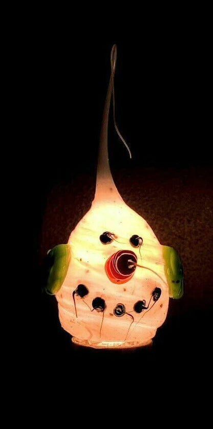 Primitive/Country Scented Silicone Dipped Snowman with Green Ear Muffs Light Bulb - The Primitive Pineapple Collection