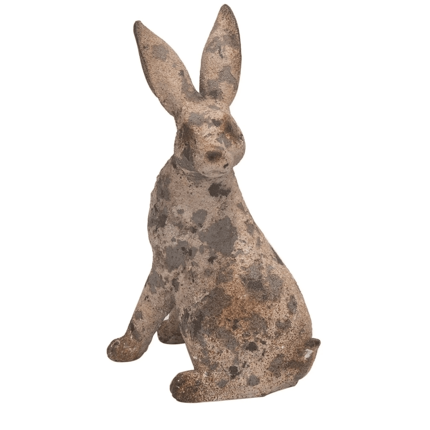 Primitive/Country Resin 9 in. Brown Spring Rustic Bunny - The Primitive Pineapple Collection