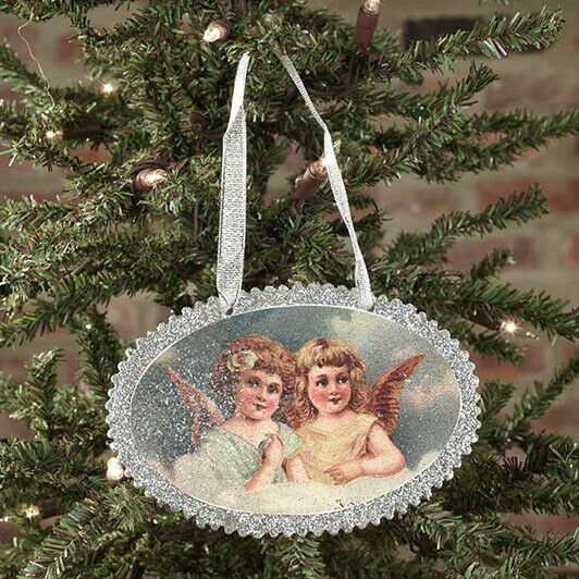Primitive/ Vintage Victorian Look Angels Christmas Ornament - The Primitive Pineapple Collection