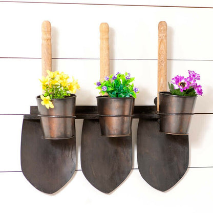 Country/Farmhouse Rustic Garden Tool Flower Rack Planter - The Primitive Pineapple Collection