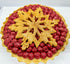 Primitive Colonial Christmas 10” Cherry Pie Snowflake Cut out Choice of Scent - The Primitive Pineapple Collection