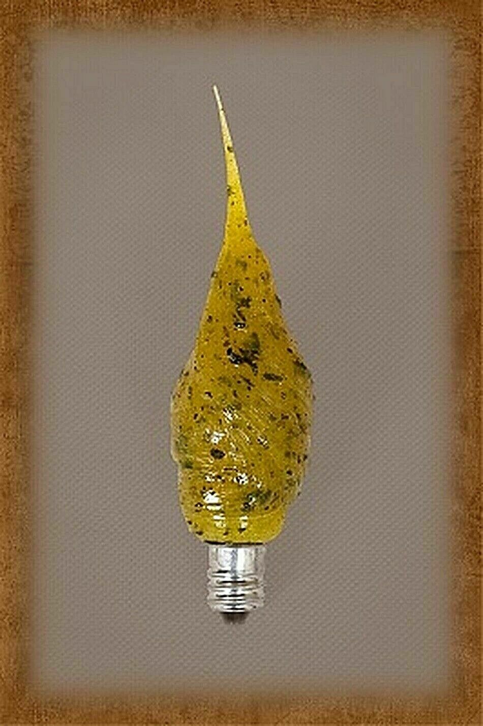 Primitive/Country Orange Clove Scented Silicone Dipped FLICKER Light Bulb 3 watt - The Primitive Pineapple Collection