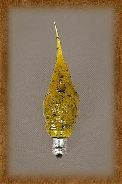 Primitive/Country Orange Clove Scented Silicone Dipped FLICKER Light Bulb 3 watt - The Primitive Pineapple Collection
