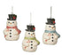 Bethany Lowe Christmas Holly Jolly Snowman ornaments tf9121 3 styles - The Primitive Pineapple Collection