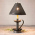 Primitive/Country Electric Plantation Lamp Black Punched Tin - The Primitive Pineapple Collection