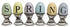 Primitive Country Spring Pastel Eggs Decorative Wood Eggs on Springs - The Primitive Pineapple Collection