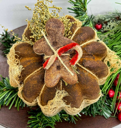 Primitive Colonial Christmas Large Scented Gingerbread Pantry Cake - The Primitive Pineapple Collection