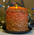 Primitive/Country Handcrafted Electric Hearth Candle Gingerbread 5" x 4&
