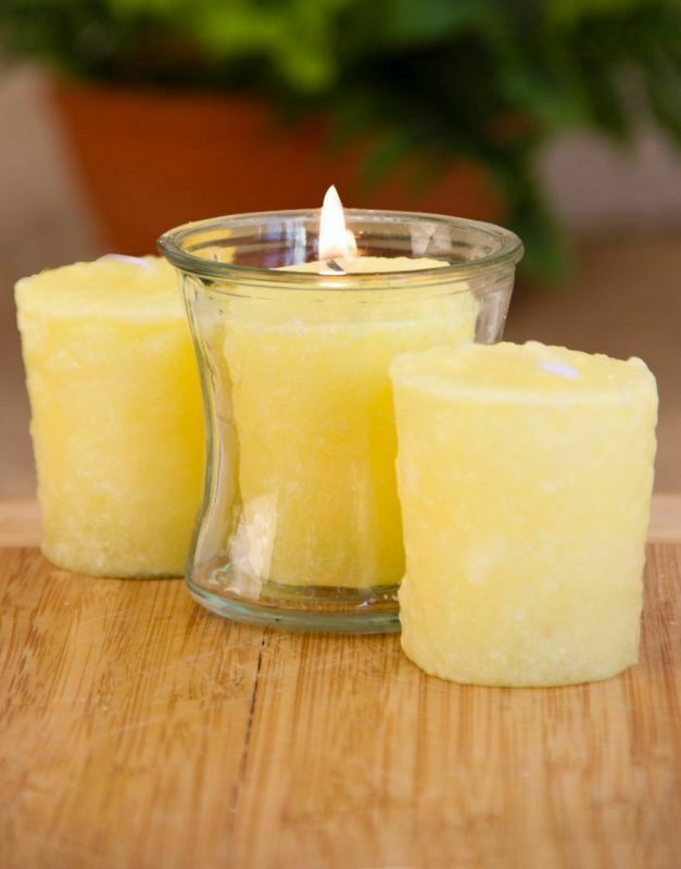 Primitive/Country Handmade Warm Glow Candles 3 Pack Votive Candles - The Primitive Pineapple Collection