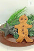 Primitive Christmas Handmade Gingerbread Boy Rusty Bells Hanging - The Primitive Pineapple Collection