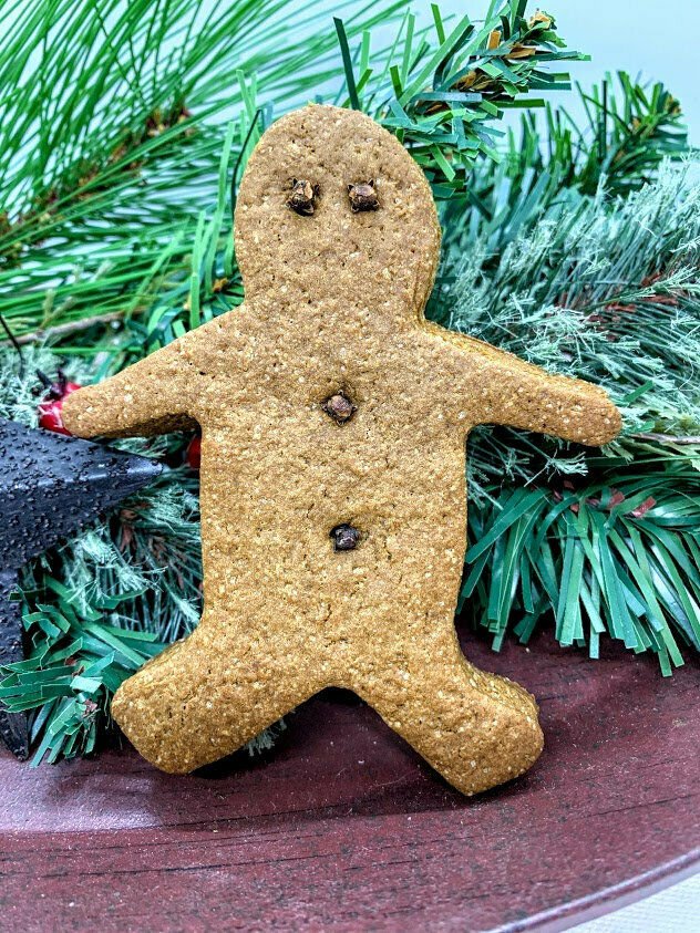 Primitive SCENTED 5&quot; Christmas Baked Dough Gingerbread Boy Homestead Early - The Primitive Pineapple Collection