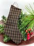 Primitive Handcrafted Colonial Small Stocking Ornaments 6” x 3" - The Primitive Pineapple Collection