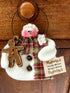 Primitive Handmade Christmas Frosty Wishes, Ginger Kisses Snowman - The Primitive Pineapple Collection