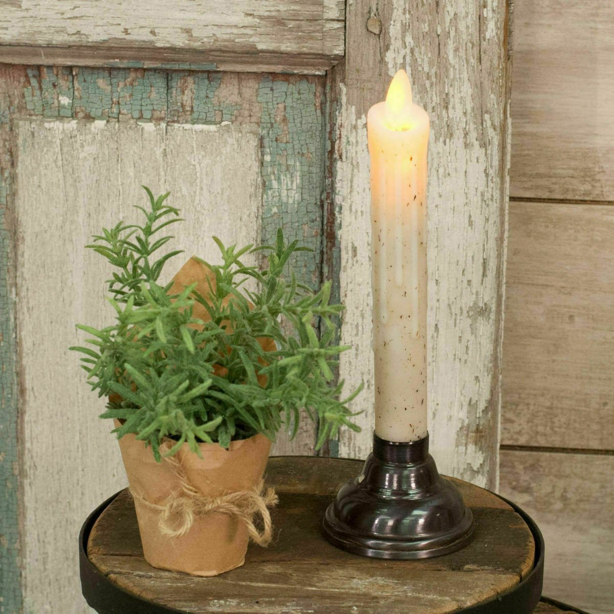 Primitive Colonial Chamberstick Taper Candle Holder Black – The Primitive  Pineapple Collection