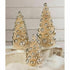 Bethany Lowe Christmas Silver & Gold Bottle Brush Trees 3pc LC9578 - The Primitive Pineapple Collection