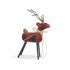 Primitive Christmas 6" Red & Black Plaid Deer w/Twig Antlers Crafts Christmas - The Primitive Pineapple Collection