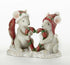 Christmas Mice 3.7 x 3” Resin Figurine with Candy Cane Heart - The Primitive Pineapple Collection