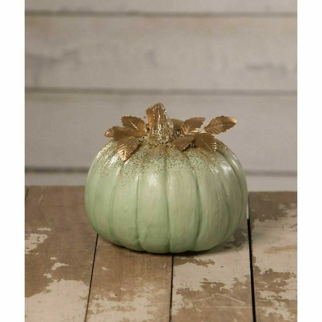 Bethany Lowe Autumn Elegant Green Pumpkin TD0075 - The Primitive Pineapple Collection