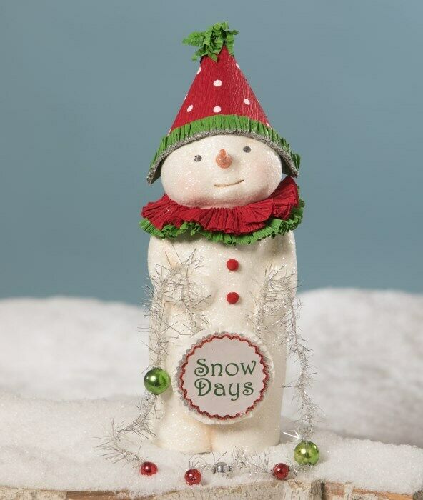 Bethany Lowe Christmas Snowdays Snowman MA9264 - The Primitive Pineapple Collection