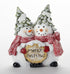 Winter Whimsical 6.25” Resin Snowman/Snow Woman Couple Christmas - The Primitive Pineapple Collection