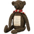 Primitive Brown Christmas Bear w/ Scarf Holiday Label 19" - The Primitive Pineapple Collection