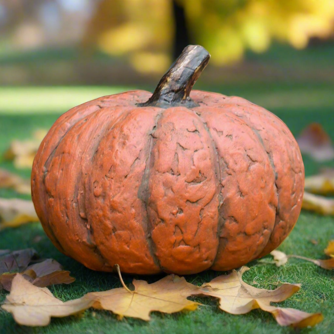 Primitive/Country Halloween Fall 5.75” Orange Short Pumpkin Ragon House - The Primitive Pineapple Collection