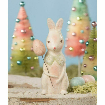 Bethany Lowe Sweet Bunny w/Egg Easter/Spring ML9274 Michelle Lauritsen - The Primitive Pineapple Collection