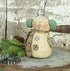 Christmas Folk Art Honey and Me Pax Salvage Snowman 6.5" - The Primitive Pineapple Collection