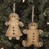 Primitive/Country 3.25 2pc Boy Girl Gingerbread Ornaments - The Primitive Pineapple Collection