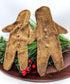 Primitive/Colonial Flat Spiced Gingerbread Men BowlFiller 8" Christmas - The Primitive Pineapple Collection