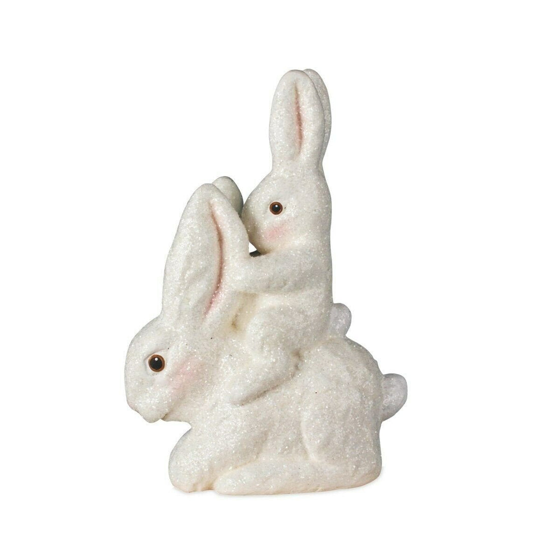 Bethany lowe mom and baby taking a ride easter bunny rabbit &quot; tl7799 - The Primitive Pineapple Collection