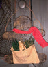 Primitive Handmade Scented Beeswax Gingerbread Man w/ Greeting Sack/Belsnickle - The Primitive Pineapple Collection