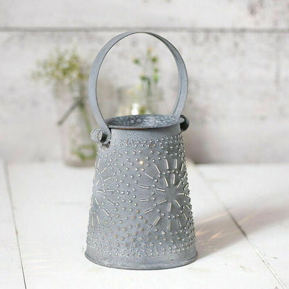 Primitive/Country Farmhouse Punched Tin l Wax Warmer Weathered Zinc FreeShipping - The Primitive Pineapple Collection
