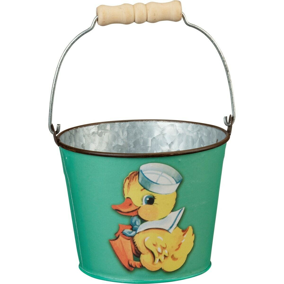 Primitive Retro Vintage Look Easter Metal Bucket 3 Styles Bunny Chick Lamb - The Primitive Pineapple Collection