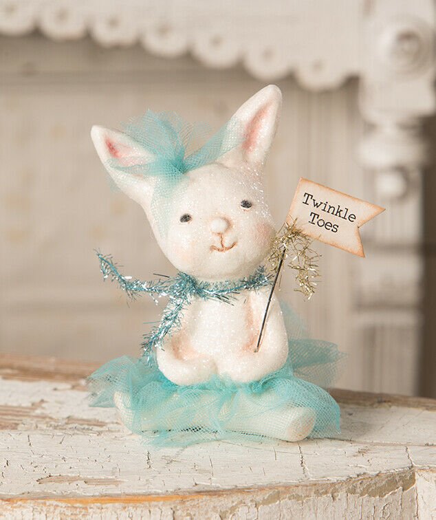 Bethany Lowe Michelle Allen Twinkle Toes Bunny Ballerina Easter MA9259 - The Primitive Pineapple Collection