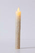 Primitive Country 7.5" Cream Moving Flame Taper Candle 4hr timer - The Primitive Pineapple Collection