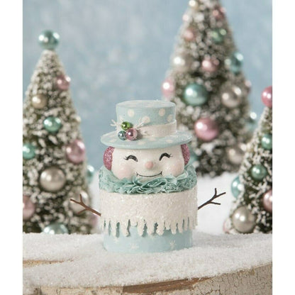 Christmas Bethany Lowe Happy Pastel Snowman Box Retro TL9420 - The Primitive Pineapple Collection