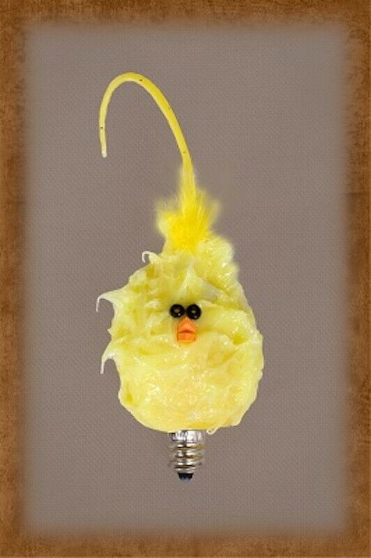 Spring Easter Whimsical Hand-dipped Spring Chick Head Silicone Bulb - The Primitive Pineapple Collection