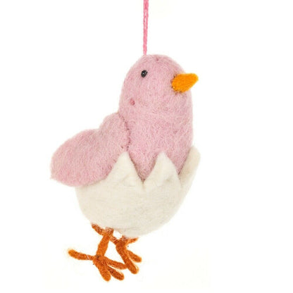 Primitive Folk Art Handmade Felted Easter Chirpy Chicks Ornaments 3 styles - The Primitive Pineapple Collection