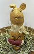 Primitive Farmhouse Country Mouse with Watermelon Stump Doll 8" - The Primitive Pineapple Collection